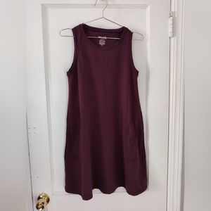 Wool& Sierra Tank Dress Marionberry Small